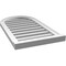 Ekena Millwork Round Top Surface Mount PVC Gable Vent: Functional, w/ 2"W x 2"P Brickmould Sill Frame, 18"W x 32"H GVPRT18X3203SF - alternate 4